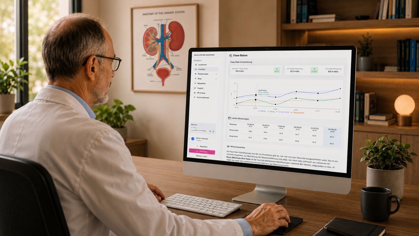 Physician on a monitor during a digital Streamcheck Desk discussion