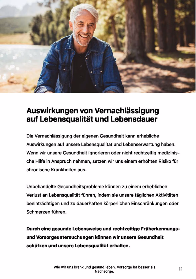 PDF preview page about quality of life and preventive health conversations
